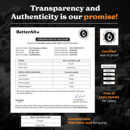 Himalayan Shilajit Sea Moss, Ashwagandha, Black Pepper